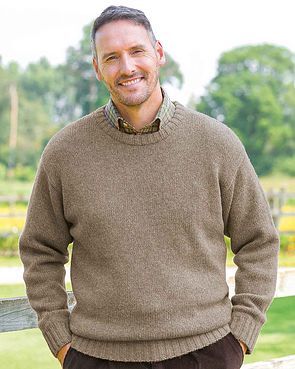 Mens Shetland Crew Neck Sweater 